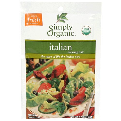 Simply Organic Italian Salad Dressing, .70 Ounce Packet (Pack of 24)