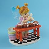 My Little Kitchen Fairies from Enesco Girl Making Candy Truffles Figurine 3.75 IN