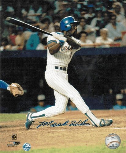 Autographed Mookie Wilson New York Mets 8x10 Photo