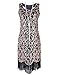 PrettyGuide Women's 1920s Sequin Paisley Racer Back Tassels Flapper Cocktail Dress