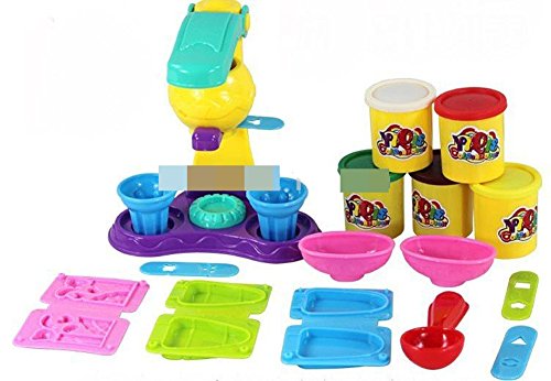 9Snail Plasticine and Tool Kit - Polymer Clay 3d Plasticine Ice Cream Mould Toiletry Kit Diy Toy without retail box