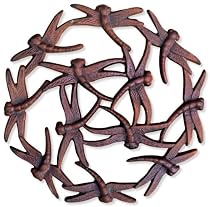 Sunset Vista Designs Cast Iron Dragonfly Garden Stepping Stone, 10-1/2-Inch Diameter