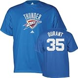 Kevin Durant adidas Name and Number Oklahoma City Thunder T-Shirt - XX-Large
