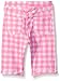 Kidtopia Girls Solid Knit Bermudas with Houndstooth Print