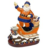 Illinois Fighting Illini NCAA Rooftop Santa Figurine