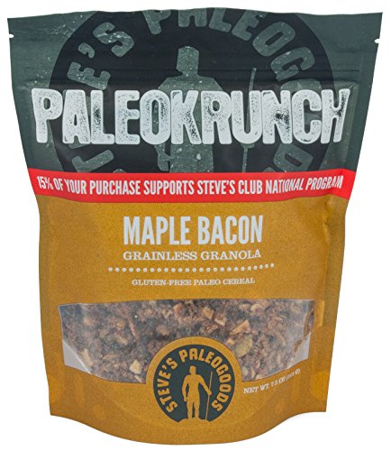 Paleokrunch Paleo Cereal Grainless Granola, Maple Bacon, 7.5 oz (Pack of 3)
