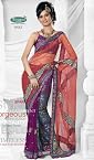 Indian Designer Sari With Unstitched Blouse 30012