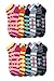 SHS Women's Ankle Socks Colorful Design Multi-Color 12 Pairs