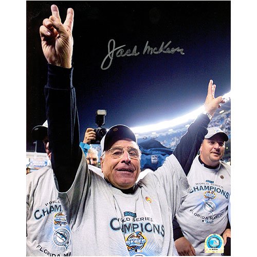 Jack McKeon Miami Marlins 2003 World Series Autographed Photograph