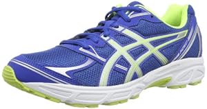 Asics Patriot 6 - Zapatillas de running para hombre, color azul / plata / amarillo, talla 42.5