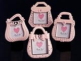 Oh So Trendy Pink and Black Purse Place Card Frames 