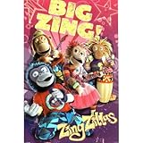 IMAGE OF Professionally Framed ZingZillas The Big Zing Pink TV Poster Print - 24x36 with RichAndFramous Black Wood Frame