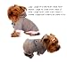QPet Knitted Small Dog Sweatshirt - Gray - Extra Small