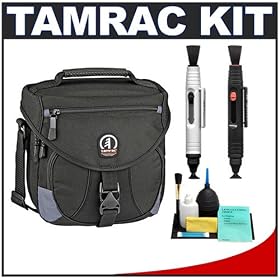 Tamrac 5502 Explorer 2 Photo/Digital Camera Bag (Black) + Accessory Kit for Canon Rebel XSi, XS, T1i, XTi, 40D, 50D, Nikon D40, D60, D5000, D90, D300, D700, Olympus Evolt E-30, E-450, E-520, E-620, and Sony Alpha A200, A300, A350, A700 Digital SLR Cameras