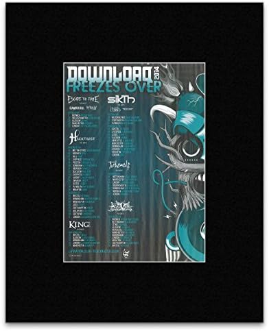 DOWNLOAD FREEZES OVER - 2014 - Escape The Fate Sikth Turbowolf Matted Mini Poster - 28.5x21cm
