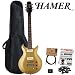 Hamer SATP90-GT Goldtop Electric Guitar with GO-DPS Planet Waves Shredder Pick Pack PW-SHRED,PW-CT-1