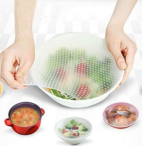 Buy4buy 3 Pcs Plastic Seal Wrap Vacuum Food Magic Wrap Multifunctional Food Fresh Kitchen Tool (22X22)