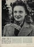 JOAN LESLIE - Girlish and unassuming, at 17 she shines brightly as a full-fledged movie star able to sing, dance, act. ..... 1942 LIFE Magazine Article, A5129A.