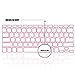 iBenzer - Macaron Serie Keyboard Cover Silicone Rubber Skin for Macbook Pro 13'' 15'' 17'' (with or without Retina Display) Macbook Air 13'' and iMac - Square Pink MKC02SPK