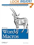 Writing Word Macros: An Introduction...