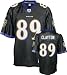Mark Clayton Jersey: Reebok Black Replica #89 Baltimore Ravens Jersey - X-Large