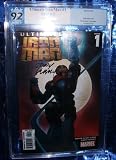 Review Marvel Comics  / PGX Graded 9.2 Ultimate Iron Man #1 Autographed