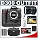 Nikon D300 DX 12.3MP Digital SLR Camera with 18-200mm f/3.5-5.6G ED-IF AF-S VR DX Nikkor Zoom Lens + MB-D10 Battery Grip + 8GB Card + EN-EL3e Battery + Case + Cameta Bonus Accessory Kit