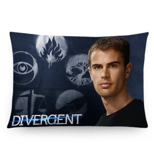 Generic Custom Zippered Rectangle Pillow Case Theo James Poster Pattern Design Standard Size 20x30 inch (Twin Sides)
