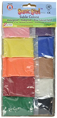Activa 10-pack scenic sand in vivid colors, 1-ounce