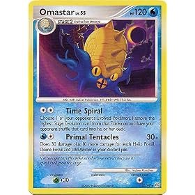 Pokemon Platinum Arceus Single Card Omastar #23 Rare