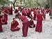 Monks Learning Session, with Masters and Students, Sera Monastery, Tibet, China Photo...