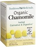 Traditional Medicinals Organic Fair Trade Certified Chamomile Herbal Tea, 16-Count Wrapped Tea Bags (Pack of 6)