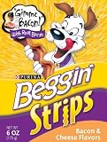 Beggin' Strips, Cheese & Bacon Flavor Dog Snacks, 6-Ounce Bags (Pack of 10)