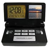 Elgin Travel Alarm Clock Frame Black