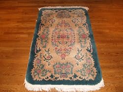 Handmade Antique Chinese Rug 3'x4'10"