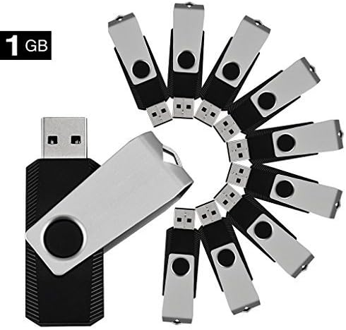 Keathy 100pack 1GB usb flash memory USB 2.0 flash drive Memory Stick thumb drives Pen Disk Black