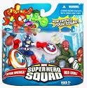 Marvel Superhero Squad Series 9 Mini 3 Inch Figure 2-Pack Captain America and the Red Skull