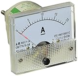 uxcell　電流計　モデル番号85C1　測定範囲DC　0-2A　硬質プラスチック　アナログ直流0-2A