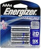 ENERGIZER L92 ULTIMATE LITHIUM 4 AAA ON CARD