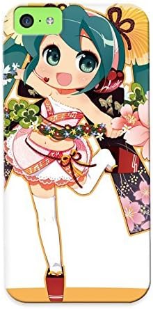 Case For Iphone 5c Tpu Phone Case Cover(headphones Vocaloid Flowers Stockings Hatsune Miku Skirts Chibi Green Eyes Thigh Highs Green Hair Wreath) For Thanksgiving Day's Gift