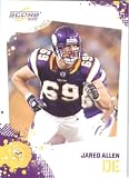 Jared Allen - Minnesota Vikings - 2010 Score Football Card - NFL Trading Card in Screwdown Case