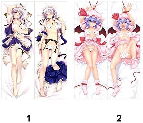 easyLife Fashion New Anime Dakimakura Hugging Pillow Case Touhou Project Izayoi Sakuya Pillow Cover Peach Skin Size 150*50C