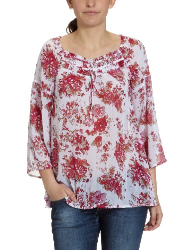 TOM TAILOR Damen Bluse, 20168900070/springtime chiffon top, Gr. 44, Wei&szlig; (2000) Preisvergleich