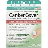 Quantum Health Canker Cover Oral Canker Sore Patch, Mint Flavor, 150mg,  6-Count Box