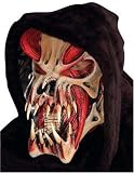 Red Skeletal Predator Hooded Mask