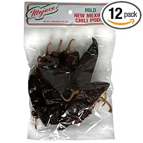 Mojave New Mexico Chili Pods, Mild, 3-Ounce Bags (Pack of 12)