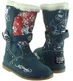 Ed Hardy - Ed Hardy Boots Christian Audigier Women's Blue Boot Straps.