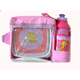 Looney Tunes Tweety Bird Lunch box and Bottle set by Bird Supplies