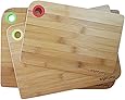 Bamboo Cutting Board Set - Eco-Friendly 3-Piece Chopping Boards - Kind to Knives - Anti-Bacterial
