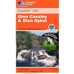 Glen Cassley & Glen Oykel ~ Explorer 440 (The Outstanding All Weather Map)